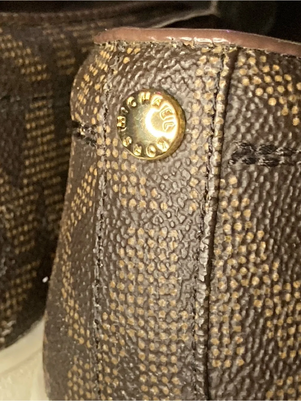 Michael Kors Brown Logo Slip-On Sneakers